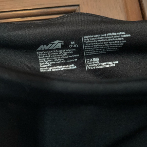 Girls Avia size 7/8 leggings. - Picture 2 of 3